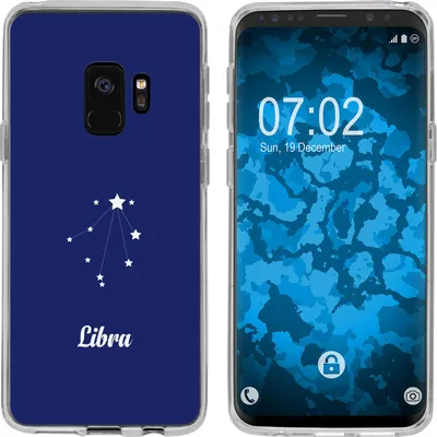 Produktbild von PhoneNatic Case kompatibel mit Samsung Galaxy S9 Silikon-Hülle SternzeichenLibra M9
