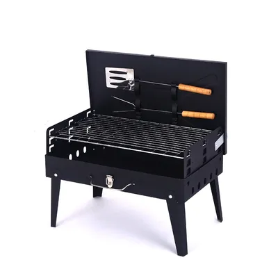 Imagen del producto de Barbacoa plegable para exteriores, tipo caja de herramientas