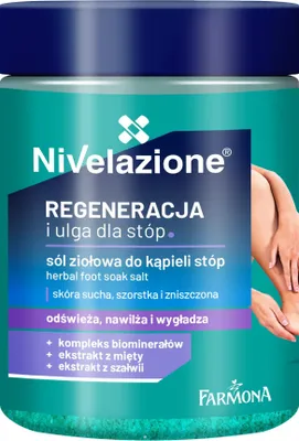 Produktbild von FARMONA Nivelazione Kräuter-Fußbadesalz - Regeneration und Linderung für die Füße 600 g
