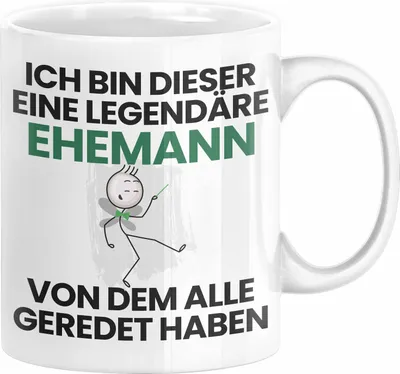 Produktbild von Ehemann Geschenk Tasse Lustige Geschenkidee Geburtstag für Ehemann Ich Bin Dieser Legendäre Ehemann Von Dem Alle Geredet Haben Kaffee-Becher (Weiß)