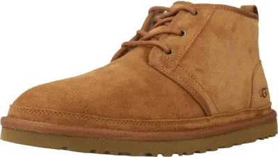 A single brown Ugg boot is shown against a white background.