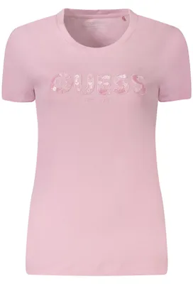 Produktbild von Guess Jeans Damen Kurzarm-T-Shirt Pink