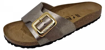 Produktbild von Birkenstock Catalina Cushion Buckle Pantolette Beige in Gr. 39