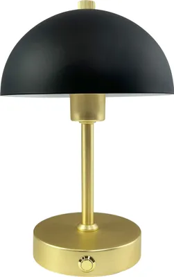 Produktbild von Tischlampe, Kabellos Dimmbar Tischleuchte, Led Tischleuchte Deko Leselampe, USB Wiederaufladbare Malmö messing schwarz