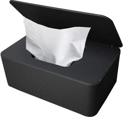 Produktbild von Feuchttücher-Box,Baby Feuchttücherbox,Baby Tücher Fall,Toilettenpapier Box,Tissue Aufbewahrungskoffer,Taschentuchhalter,Kunststoff Feuchttücher Spender,Tücherbox,Serviettenbox (schwarz)