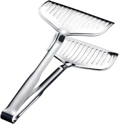 Produktbild von Silber Kuchentang mit Spatel 30 cm Hittebeständig