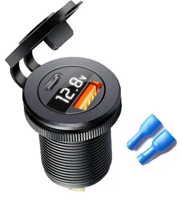 Obrázok produktu pre Nabíjací konektor, vodotesný dizajn, dva USB porty, 4