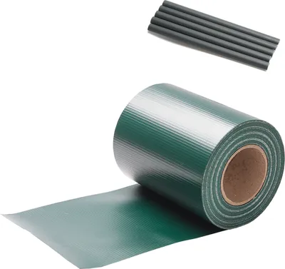 Produktbild von Aopunly Sichtschutzstreifen PVC Windschutzstreifen Doppelstabmatten 50m Grün