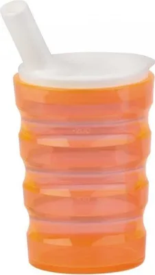 Produktbild von Rillenbecher m.Tee-Aufsatz,orange(Sundo),