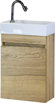 Obrázok produktu pre Kúpeľňová zostava Sanox Maxim keramika 40 cm dub svetlý P/L