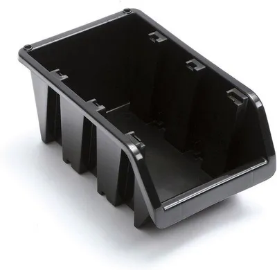 Produktbild von Magazijnrek-Stapelbox, praktische Lagerbox, 1 Stück, schwarz