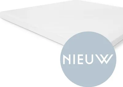 Produktbild von Walra Molton Baumwolle Cover Topper Weiß - 90x220 cm