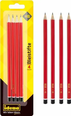 Produktbild von Idena Bleistift FSC100% 4St.,HB