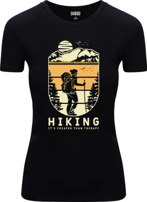 Produktbild von Diarbo Damen T-Shirt mit Naturliebhaber Druck Wandertherapie Schwarz Gr.XXL