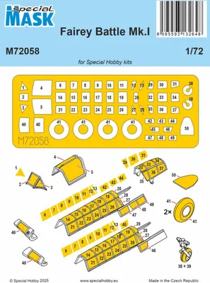 Produktbild von Special Hobby 100-M72058 - 1/72 Fairey Battle Mk.I MASK - Neu
