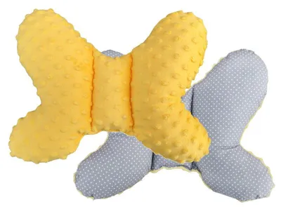 Obrázek produktu pro COSING Polštářek MINKY Motýlek Žlutá