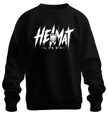 Produktbild von Heimat Liebe Deutschland Bundesadler Statement Sarkasmus Sweatshirt Pullover, Schwarz, M