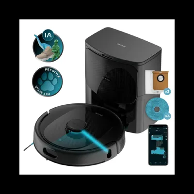Obrázek produktu pro Cecotec Conga 9990, Bezsáčkové, Černá, Kulatý, Bezsáčkové, Nabíjecí, Laser Distance Sensor (LDS)