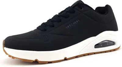 Image de Skechers Uno : Chaussures de sport pour hommes, baskets, couleur noire, style décontracté