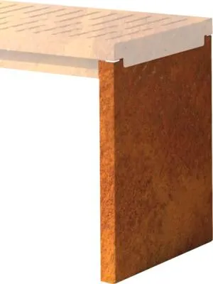 Produktbild von Stütze Palatino Bridge Corten-Stahl 39 x 54 cm rost