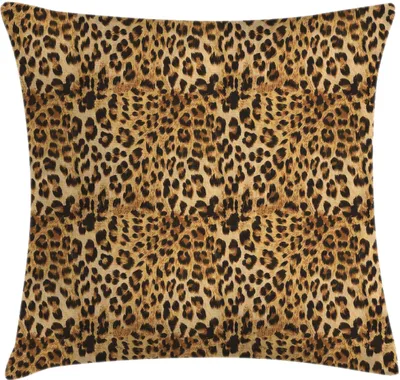 Produktbild von ABAKUHAUS Braun Kissenbezug, Leopard-Druck-Tierhaut-Digital druckte wilde afrikanische Safari-Themed beschmutzte Muster-Kunst, 45 x 45 cm, Braun