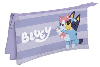 Obrázok produktu pre Modrá peračník Bluey pre deti, trojkomorový, 22 cm
