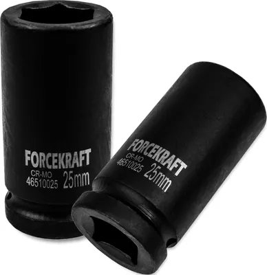Produktbild von FORCEKRAFT Schlagschraubendreheraufsatz TIEF 25 mm 3/4" 6-kantig
