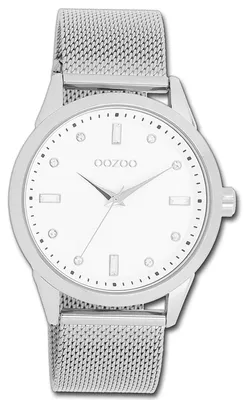Immagine prodotto di Oozoo Damenuhr, orologio da polso da donna, cinturino in metallo argentato, movimento al quarzo, quadrante analogico, modello D3UOC11280
