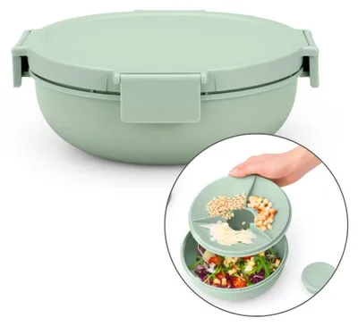 Produktbild von Brabantia Make & Take, Brotdose, Erwachsener, Grün, Kunststoff, Einfarbig, Rund