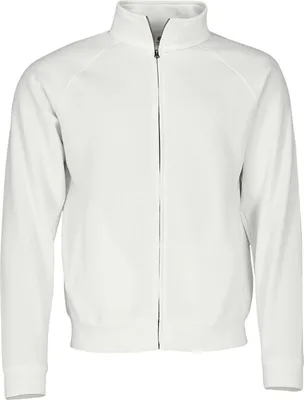 Produktbild von PREMIUM SWEAT JACKET | Sweatjacke für Herren & Damen – Uni Kapuzenlose Jacke mit Stehkragen, Verdecktetem Metall-Reißverschluss & Vordertaschen