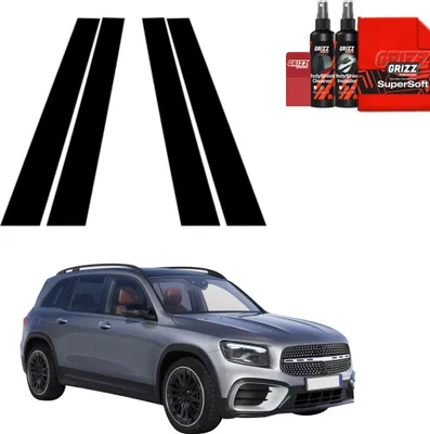 Obrázok produktu pre 4v1 Čierna ochranná fólia Grizz Protector pre stĺpiky B a C – Mercedes GLB 200 (2023–2026)
