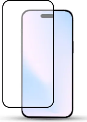 Obrázek produktu pro 1-balení iPhone 15 Ochranné sklo na displej - Tvrzené sklo 9H - Super kvalita 3D