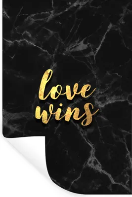 Produktbild von MuchoWow® Wandtattoo Wandsticker Wandaufkleber Zitat - Liebe - Marmor - Gold 80x120 cm Selbstklebend und Repositionierbar - Repositionierbar - Wasser abweisend