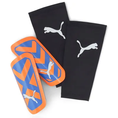 Produktbild von PUMA Ultra Light Sleeve Schienbeinschoner 01 - ultra orange/blue glimmer XXS