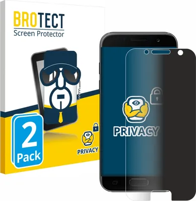 Produktbild von 2x BROTECT Sichtschutzfolie für Samsung Galaxy A3 2017 Anti-Spy Privacy Sichtschutz Blickschutz Folie Blaulicht-Schutz