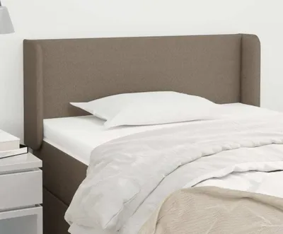 Produktbild von The Living Store Kopfteil mit Ohren Taupe 83x16x78/88 cm Stoff