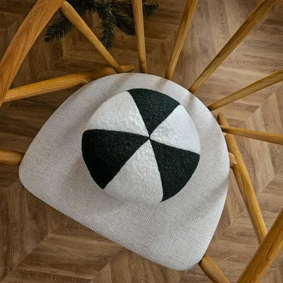 Immagine prodotto di SOFT LOOP Cuscino decorativo bianco-verde Tessuto bouclé