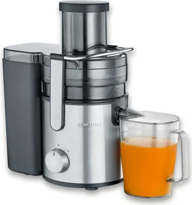 Produktbild von Entsafter Saftpresse elektrisch SEVERIN ES 3570 Saftauffangbehälter Tresterbehäl ES 3570 aus Edelstahl, schwarzsilber Entsafter Entsafter Obst Und Gemüse Entsafter Slow Juicer Entsafter Elektrisch