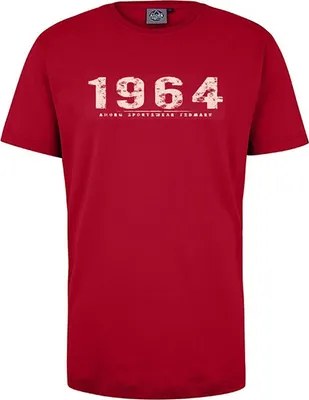 Produktbild von Übergrößen T-Shirt Vintage Number beige AHORN SPORTSWEAR Cayenne Red 7XL