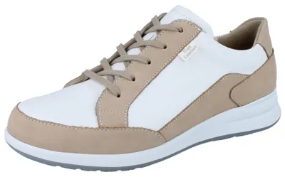 Produktbild von FINN COMFORT Mellow Prato Damen Halbschuhe beige weiß Leder - Größe: UK 4,5