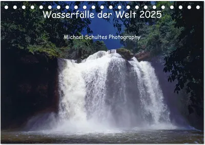 Produktbild von Wasserfälle der Welt 2025 (Tischkalender 2025 DIN A5 quer), CALVENDO Monatskalender