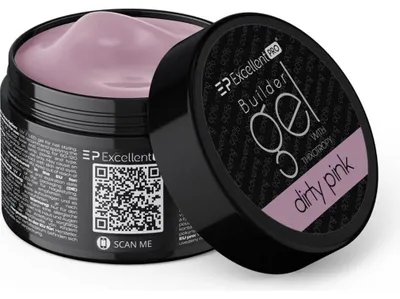 Obrázek produktu pro Excellent PRO | Tužicí gel Thixo Dirty Pink 50g - Samovyhlazující - Tiksotropní - Vysoké krytí
