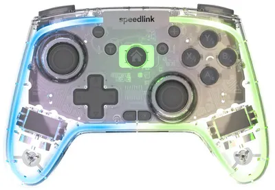 Image de Manette sans fil SpeedLink Speedlink Rait NX RGB PC/Android/Switch, transparente (SL-650115-CR)