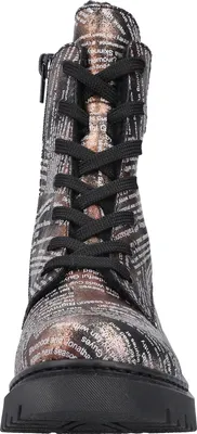 Produktbild von Rieker Damen Schnürboot extravagante Stiefelette warm gefüttert Y2421, Größe:39 EU, Farbe:Mehrfarbig