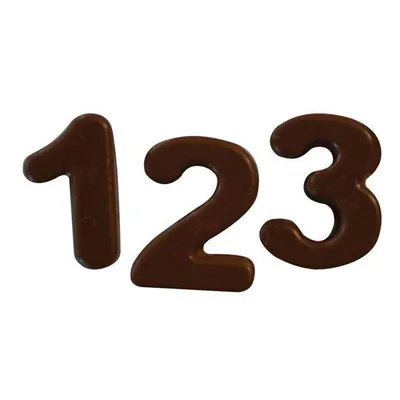 Produktbild von Silikomart Sf174 Choco 123, Alphabet-Backform, Rechteckig, 0,124 l, Braun, Silikon, 335 mm