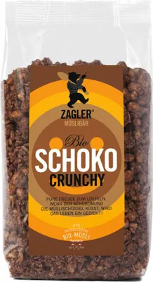 Produktbild von Schoko Crunchy Müsli 500g - zarter Schokoladengeschmack - ohne Konservierungsstoffe - gesund und nährreiches Müsli von ZAGLER MUESLIBAER