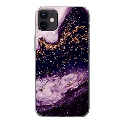 Produktbild von MuchoWow® Handyhülle Schutzhülle Hülle für iPhone 12 mini Marmor - Gold - Naturstein Silikon Softcase Handy Hülle - Bild
