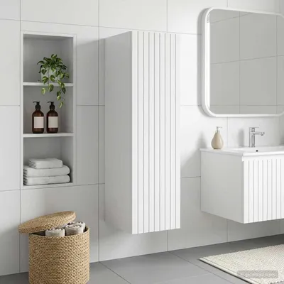 Produktbild von Maison Exclusive - Wandmontierter Badezimmerschrank Hochglanz Weiß