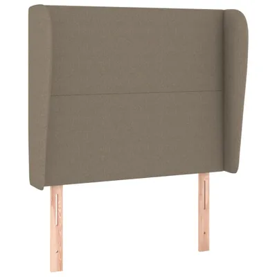 Produktbild von vidaXL Kopfteil mit Ohren Taupe 93x23x118/128 cm Stoff