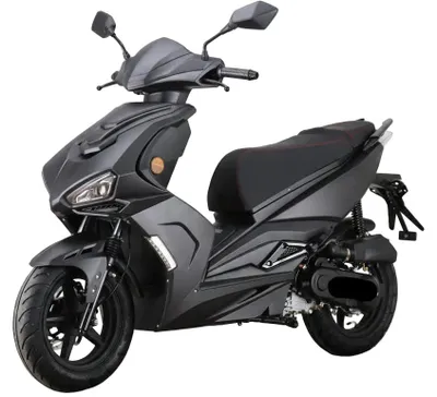 Zdjęcie produktu dla Skuter - 50 ccm, norma Euro 5, matowy czarny kolor - prędkość maksymalna 45 km/h